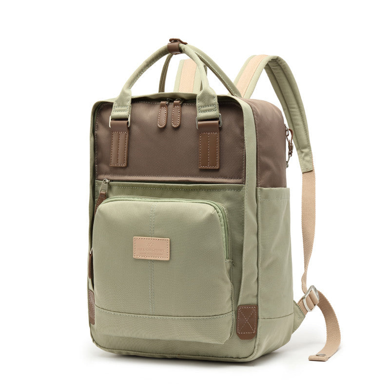 Men's Fashion Contrast Color Laptop Backpack