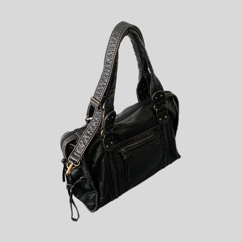 Retro Motorcycle Bag Women's Large Capacity