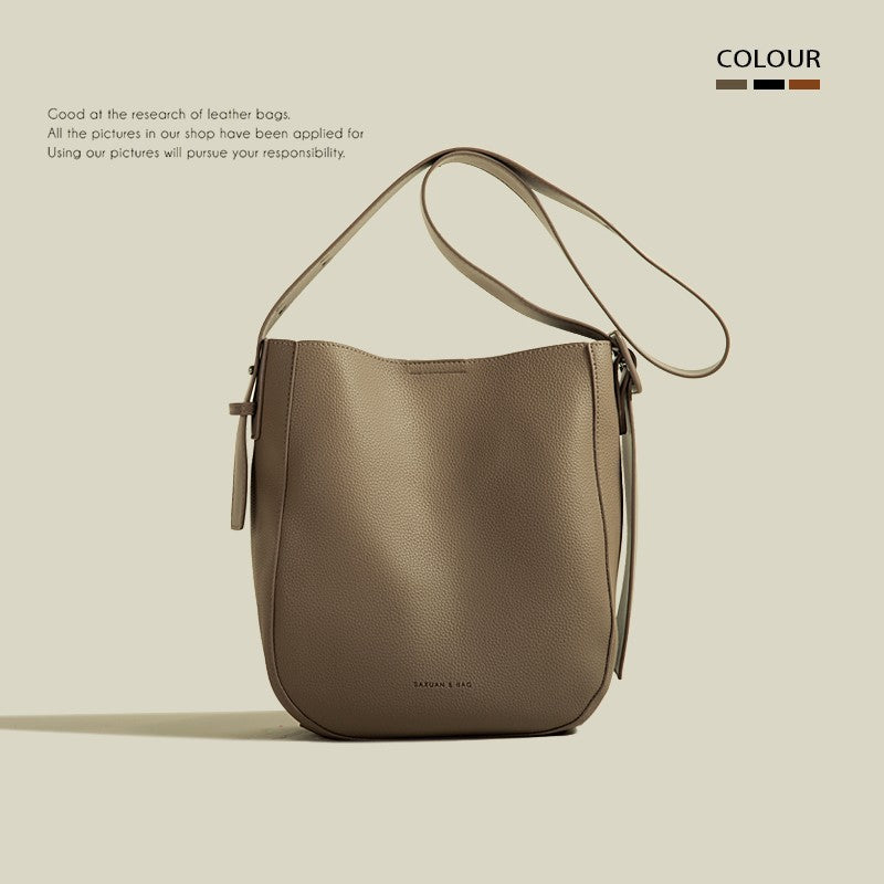 One Shoulder Cross Body Bucket Bag Women