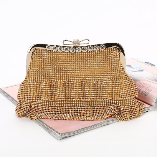 Bolso de noche creativo para mujer con incrustaciones de diamantes