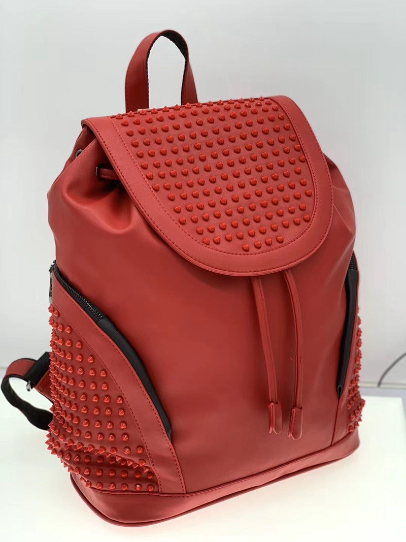 Backpack Personality Rivet Trend Men And Women