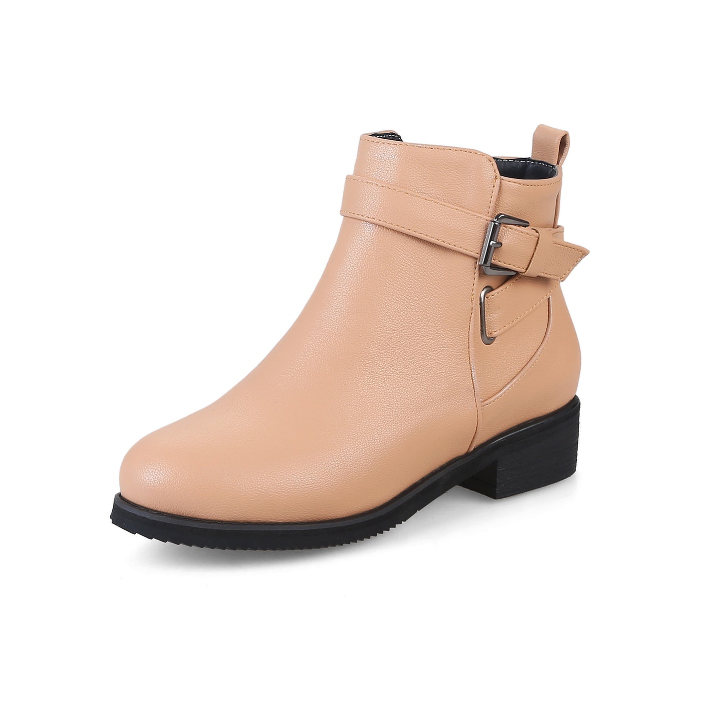 Bottes Martin à bout rond et talon bas pour femme