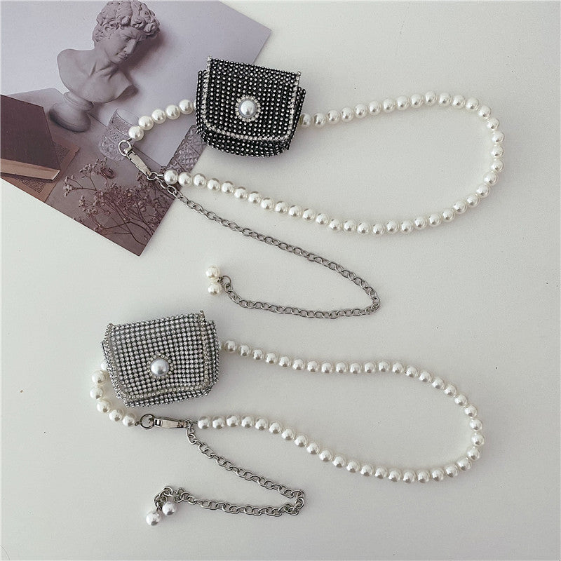 Waist Chain Pearl Belt Diamond Versatile Belt Bag