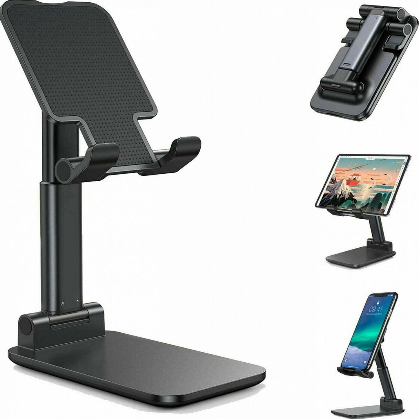 Soporte para teléfono móvil, soporte de escritorio, soporte para tableta, soporte para teléfono móvil, soporte de escritorio para tableta, soporte plegable extensible para teléfono móvil