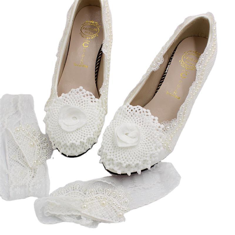 White Wedding High Heel Women's Shoes