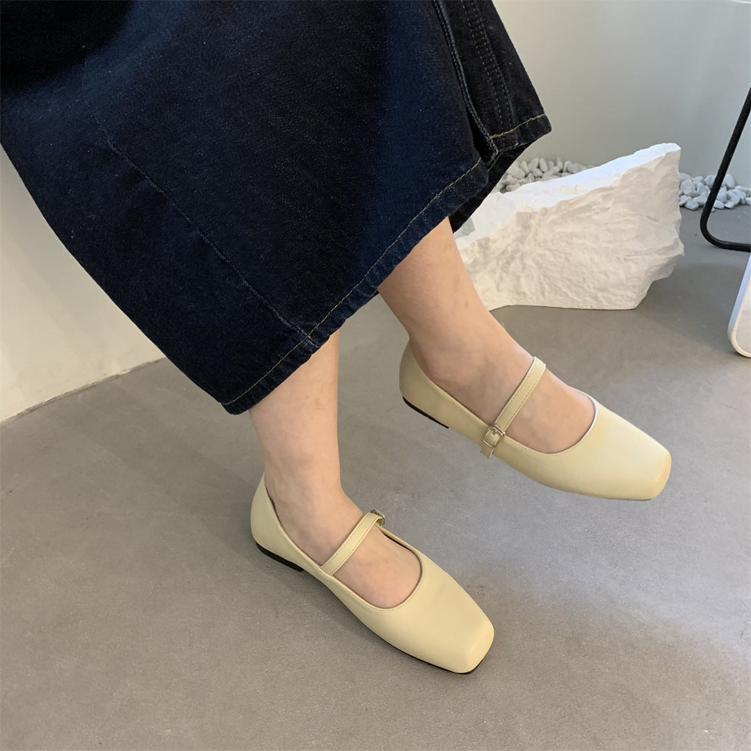 Versatile Lazy Shoes French Low Heels