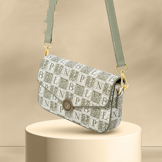 Bolso bandolera con cadena estampada para mujer