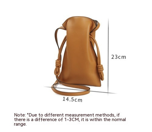 Korean Style New Summer Simplicity Good-looking Lucky Mini-portable Genuine Leather Women's Bag