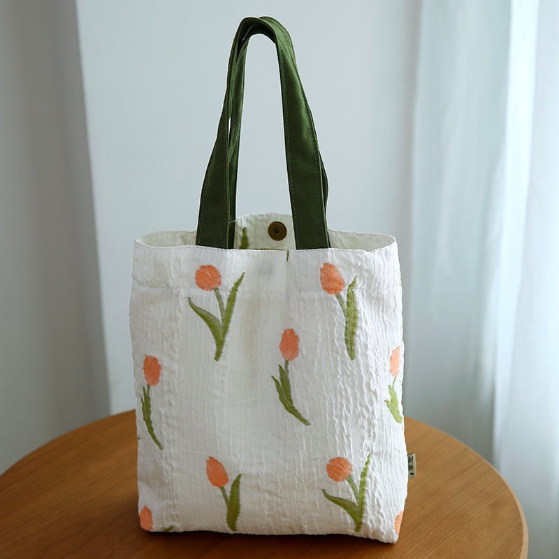 Fabric Handbag Portable Bag For Going Out To Work