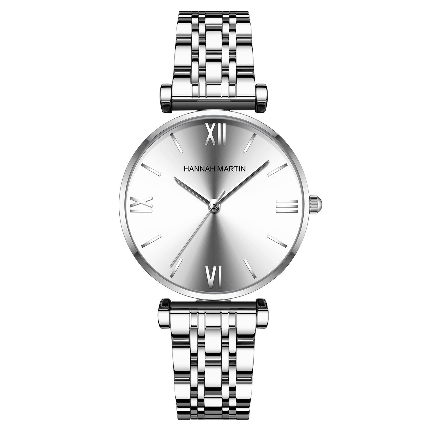 Montre pour femme avec bracelet en acier inoxydable massif