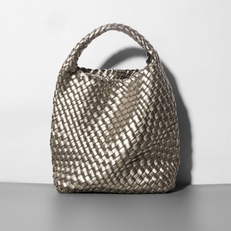 Hand-woven Bucket Soft Leather High-end Women's Bag