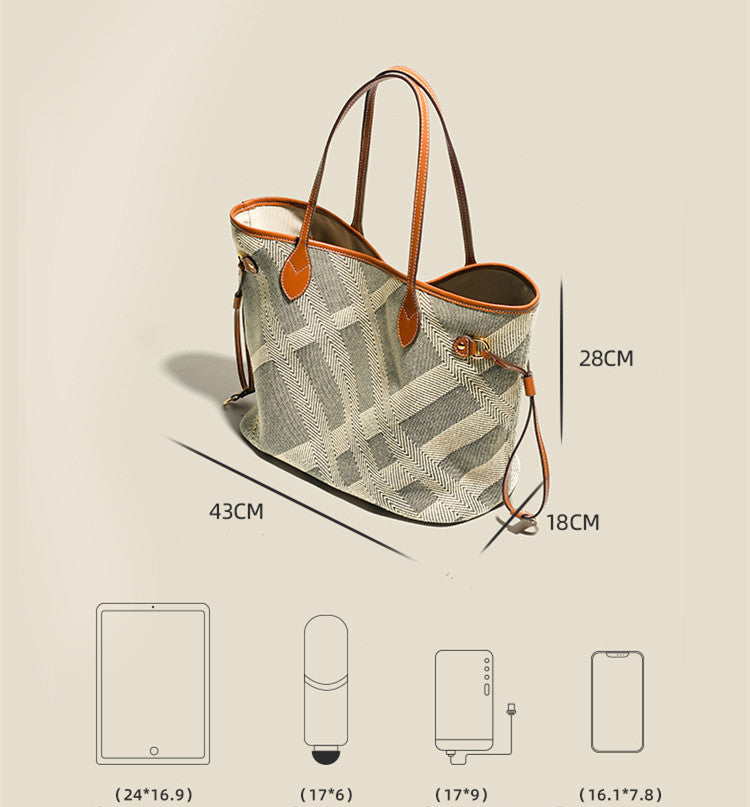 Casual Shoulder Large Capacity Canvas Bag