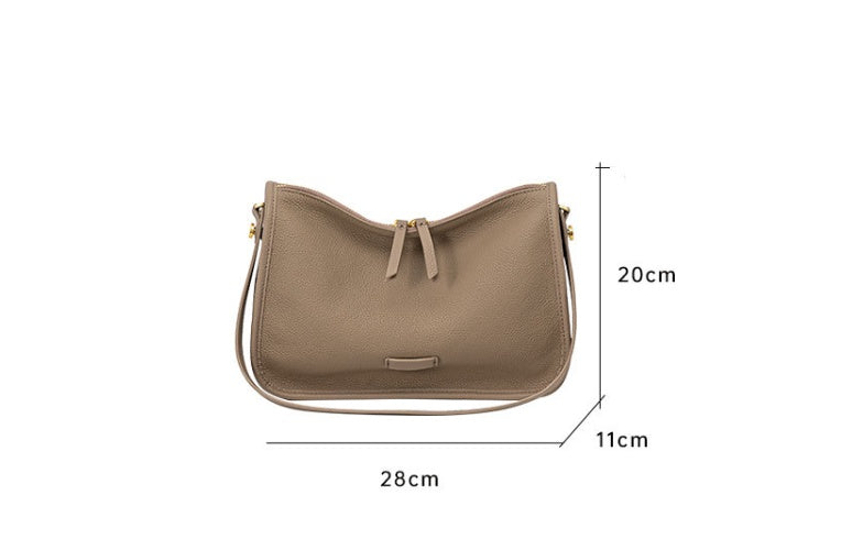 Casual Fashion Underarm Bag New Genuine Leather