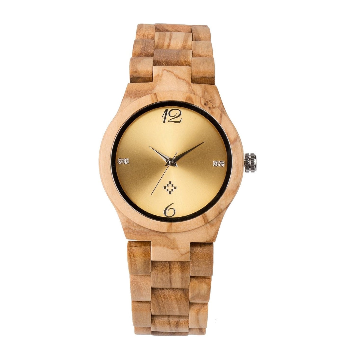 Reloj de cuarzo de moda informal de madera