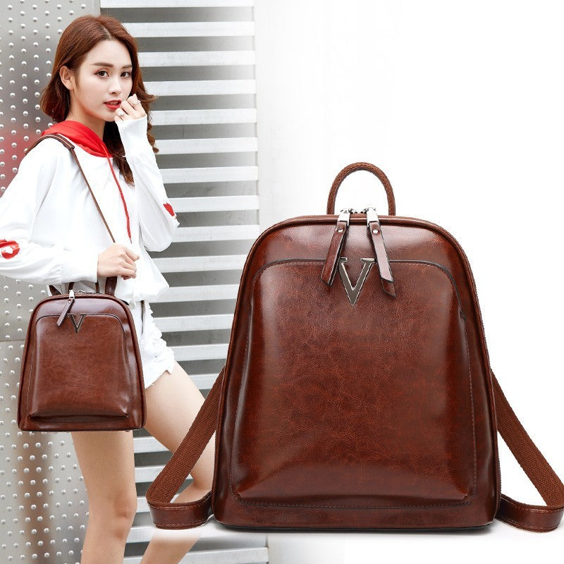 Women's Bag European And American Retro Cowhide Multi-functional