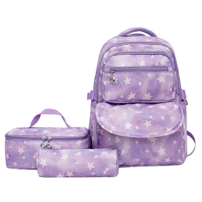 Ladies Three-piece Set Large Capacity Multifunctional Backpack