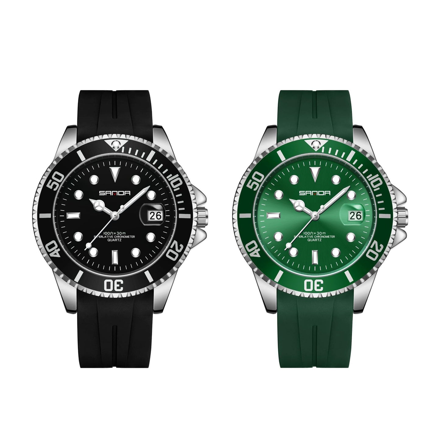 Men's Fashion Quartz Silicone Watch