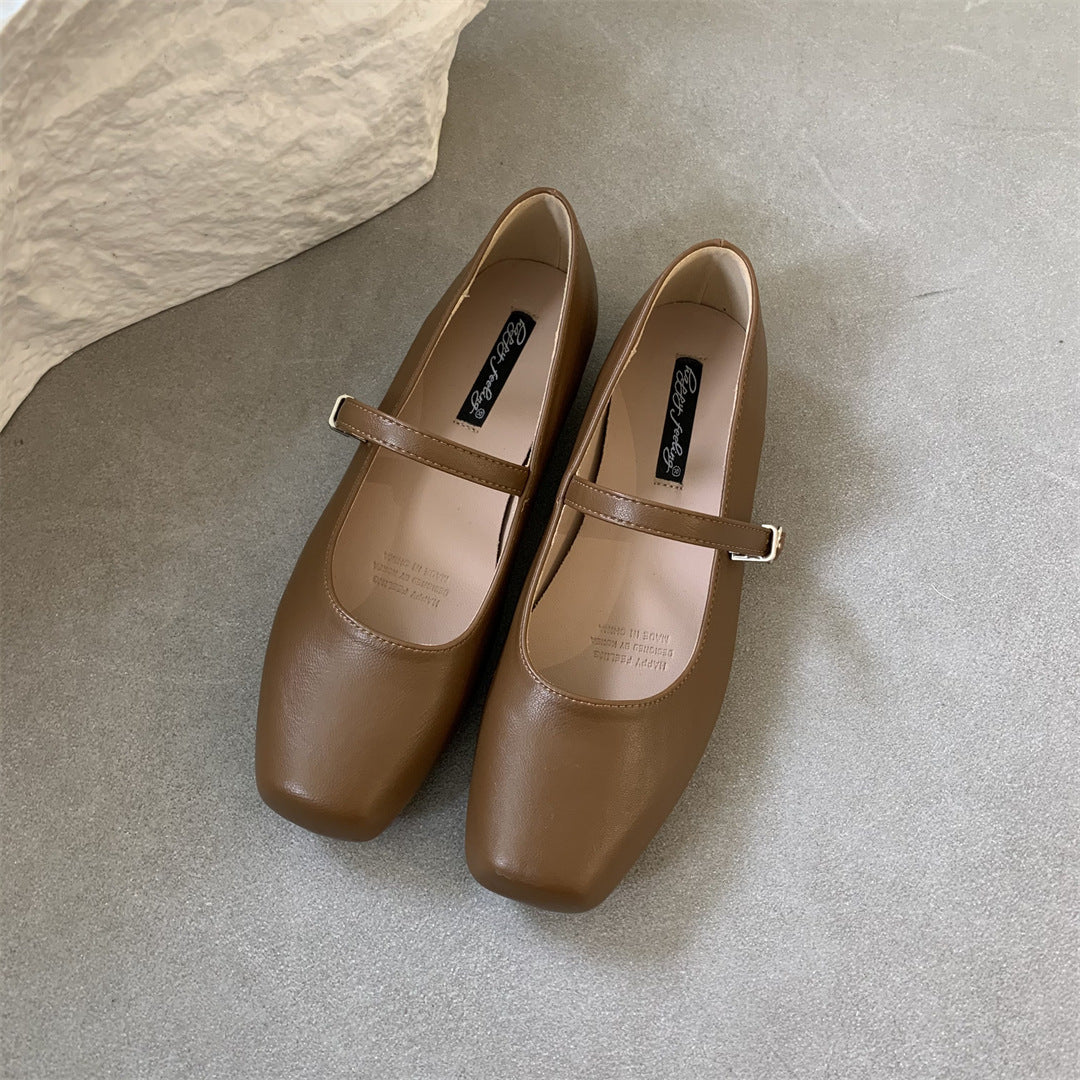 Versatile Lazy Shoes French Low Heels