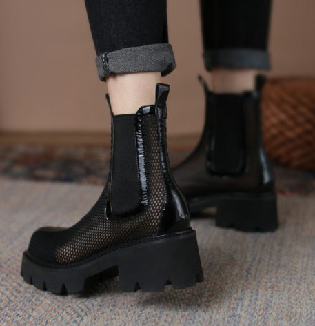 Mesh Breathable Hollow Fashion Boots