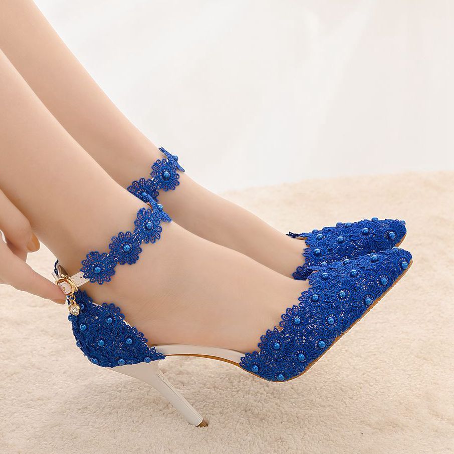 Fashion Slim Heeled Pointed Sandals