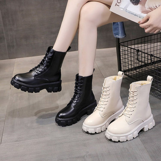 Autumn Winter New British Style Ankle Boots