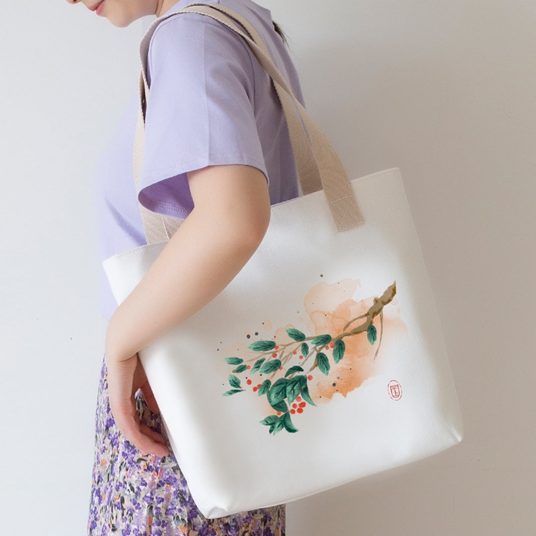 Women's Canvas Artistic Portable One-shoulder Mummy Tote Bag