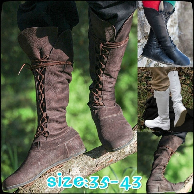 Height Increasing Insole Women's Strap Knight Boots