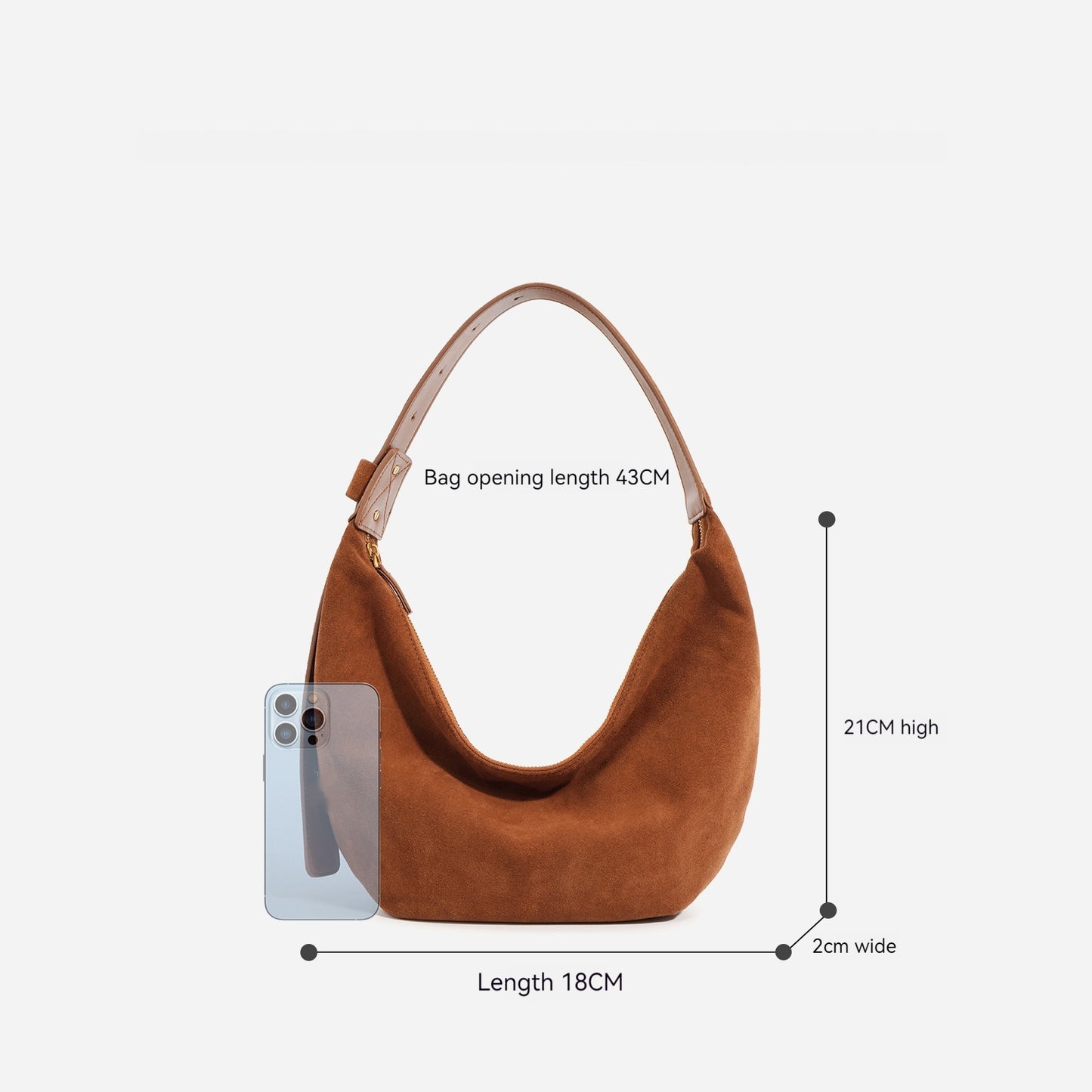 Bolso bandolera de un solo hombro combinable a la moda para mujer