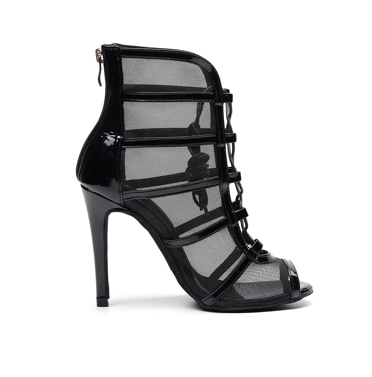 Tacones altos negros para baile latino