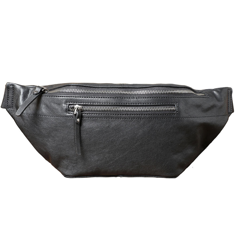 Bolso bandolera de cuero informal de moda para hombre