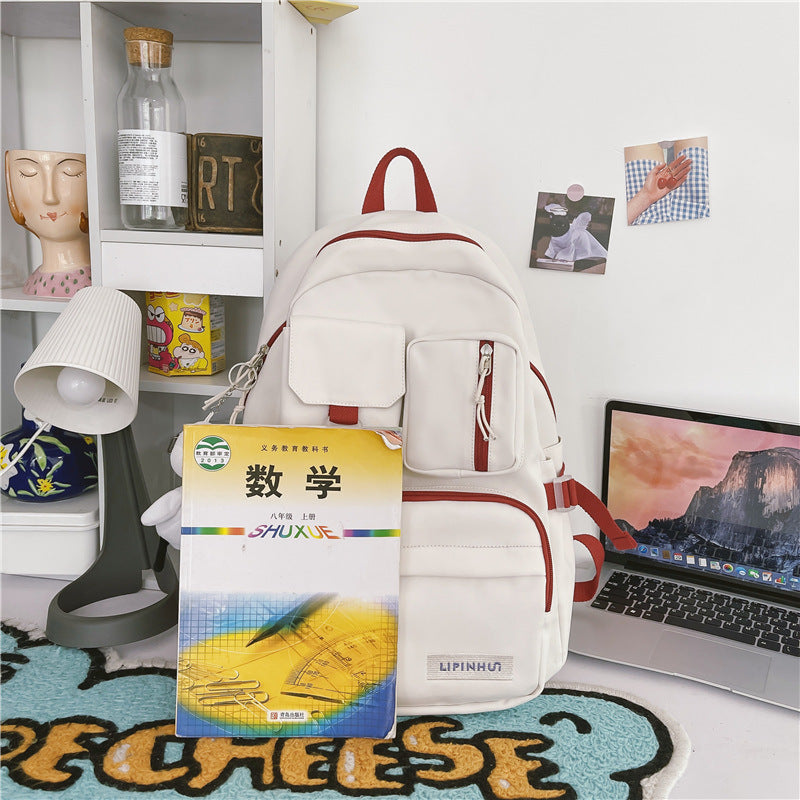 Women's New Japanese Style Simple College Style Backpack