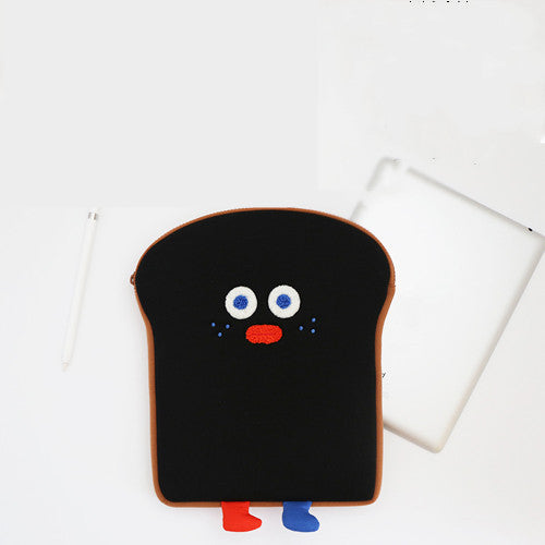 Creative Cute Toast Holding File Bag Notebook