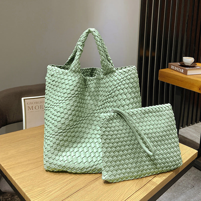 Women's Casual Large Capacity Woven One Shoulder Handbag