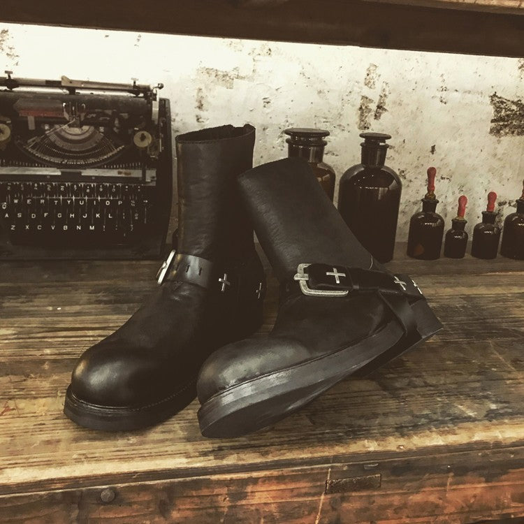 Rivet Martin Boots Male Punk Style